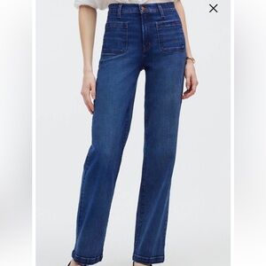 NWT Emmett Patch Pocket High Rise Wide Leg Jeans - Tall